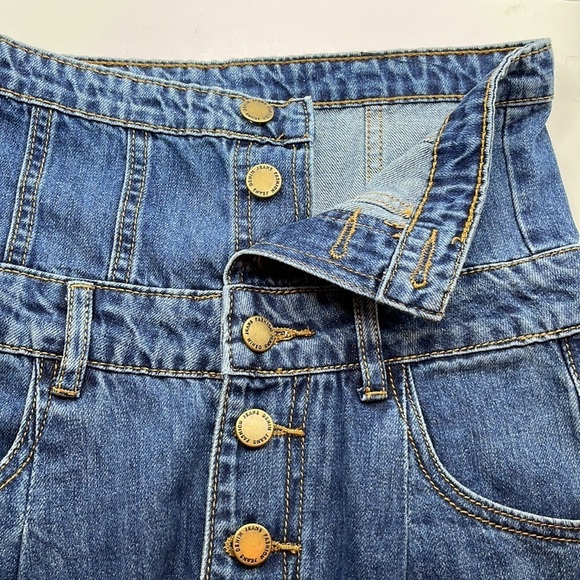 YKK Jeans Wide Leg High Rise NWT Size L - Picture 13 of 16